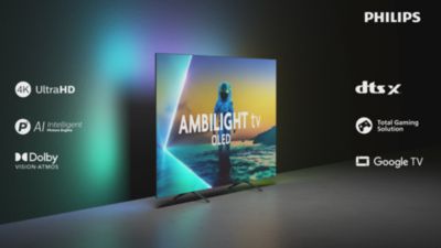 Voir la vidéo pour TV OLED PHILIPS 77OLED810 Ambilight 2025 (194cm)