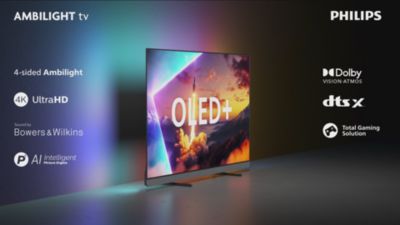 Voir la vidéo pour TV OLED PHILIPS 55OLED910 Ambilight 2025 (139cm)