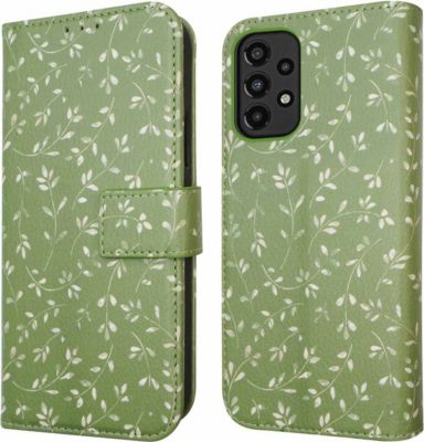 Coque étui IMOSHION pour Samsung Galaxy A33 - Green Flowers