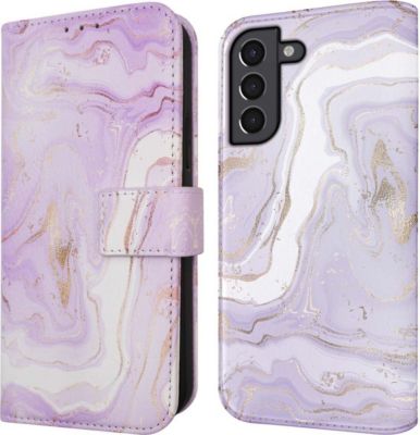 Coque étui IMOSHION pour Samsung Galaxy S21 - Purple Marble