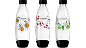 SODASTREAM Pack de 3 bouteilles de gazéification grand modèle - Motif de  bouteilles aléatoires - Zoma
