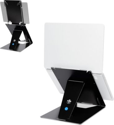 Support ordinateur portable R-GO-TOOLS Duo aluminium Hylite  noir