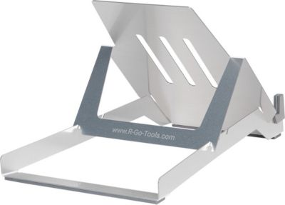 Support ordinateur portable R-GO-TOOLS Basic aluminium Hylite  argent