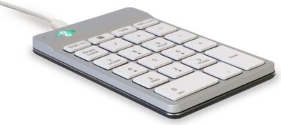 Clavier filaire R-GO-TOOLS numérique ergonomique  filaire blanc