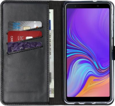 Coque étui SELENCIA pour Samsung Galaxy A7 (2018) - Noir