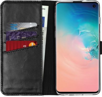 Coque étui SELENCIA pour Samsung Galaxy S10 - Noir