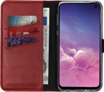 Coque étui SELENCIA pour Samsung Galaxy S10e - Rouge
