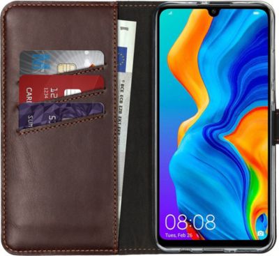 Coque étui SELENCIA pour Huawei P30 Lite - Marron