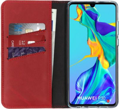 Coque étui SELENCIA pour Huawei P30 - Rouge Coque étui SELENCIA pour Huawei P30 - Rouge