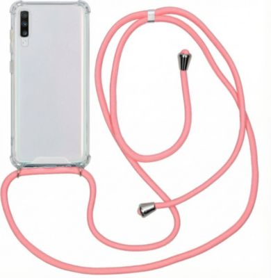 Coque avec cordon IMOSHION pour Samsung Galaxy A70 - Rose