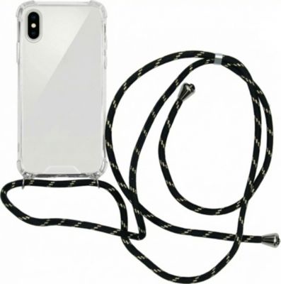 Coque avec cordon IMOSHION pour Apple iPhone X / Xs - Noir & Doré