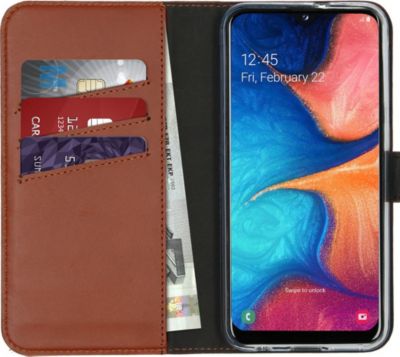 Coque étui SELENCIA pour Samsung Galaxy A20e - Marron clair Coque étui SELENCIA pour Samsung Galaxy A20e - Marron clair