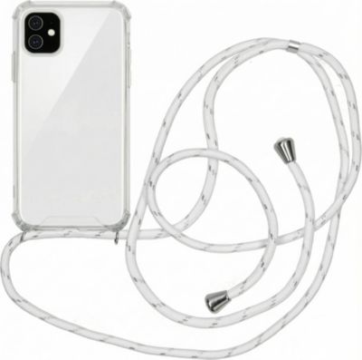 Coque avec cordon IMOSHION pour Apple iPhone 11 - Blanc Argent