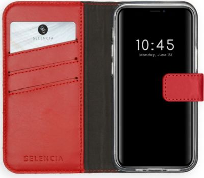 Coque étui SELENCIA pour Apple iPhone 12 Mini - Rouge