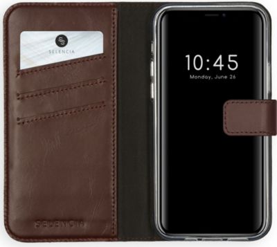 Coque étui SELENCIA pour Apple iPhone 12 (Pro) - Marron