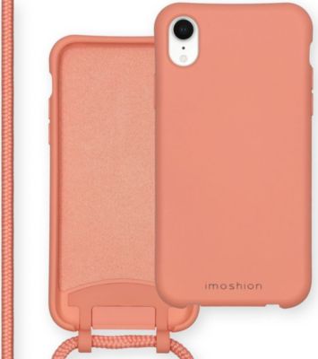 Coque avec cordon IMOSHION pour Apple iPhone Xr - Peach