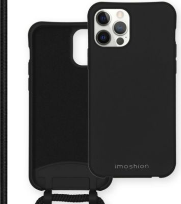 Coque avec cordon IMOSHION pour Apple iPhone 12 (Pro) - Noir
