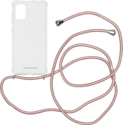 Coque avec cordon IMOSHION pour Samsung Galaxy A71 - Rose Doré