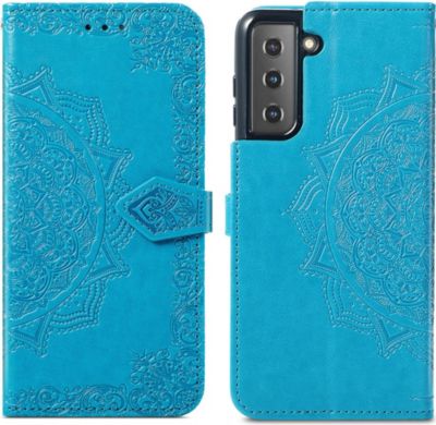 Coque étui IMOSHION pour Samsung Galaxy S21 - Turquoise