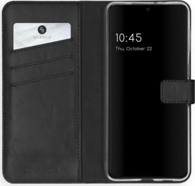 Coque étui SELENCIA pour Samsung Galaxy S21 Plus - Noir