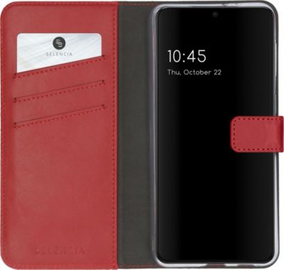 Coque étui SELENCIA pour Samsung Galaxy S21 - Rouge Coque étui SELENCIA pour Samsung Galaxy S21 - Rouge