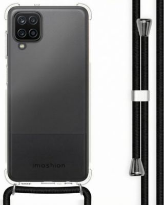 Coque avec cordon IMOSHION pour Samsung Galaxy A12 - Noir