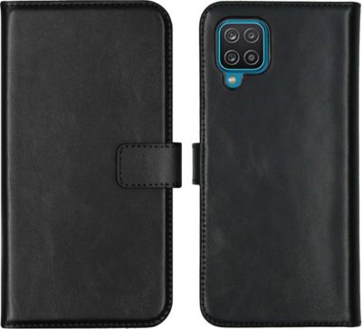 Coque étui SELENCIA pour Samsung Galaxy A12 - Noir
