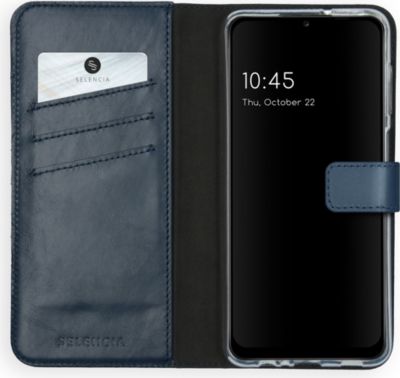 Coque étui SELENCIA pour Samsung Galaxy A12 - Bleu Coque étui SELENCIA pour Samsung Galaxy A12 - Bleu