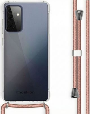 Coque avec cordon IMOSHION pour Samsung Galaxy A72 - Rose Doré