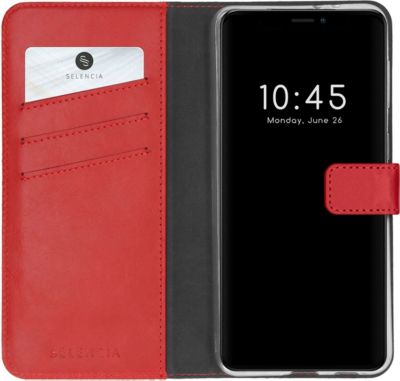 Coque étui SELENCIA pour Apple iPhone 13 Mini - Rouge Coque étui SELENCIA pour Apple iPhone 13 Mini - Rouge