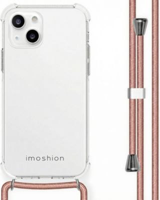 Coque avec cordon IMOSHION pour Apple iPhone 13 Mini - Rose Doré