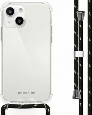 Coque avec cordon IMOSHION pour Apple iPhone 13 - Noir & Doré