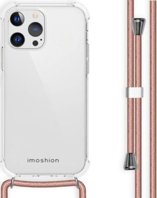 Coque avec cordon IMOSHION pour Apple iPhone 13 Pro - Rose Doré
