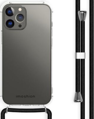 Coque avec cordon IMOSHION pour Apple iPhone 13 Pro Max - Noir