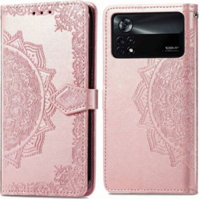 Coque étui IMOSHION pour Xiaomi Poco X4 Pro 5G - Rose Doré