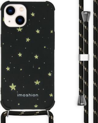 Coque avec cordon IMOSHION pour Apple iPhone 14 - Stars Gold Coque avec cordon IMOSHION pour Apple iPhone 14 - Stars Gold