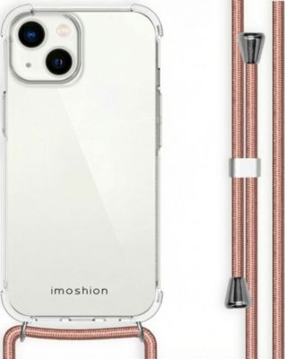 Coque avec cordon IMOSHION pour Apple iPhone 14 - Rose Doré