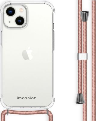 Coque avec cordon IMOSHION pour Apple iPhone 14 - Rose Doré Coque avec cordon IMOSHION pour Apple iPhone 14 - Rose Doré