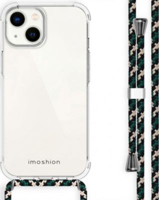 Coque avec cordon IMOSHION pour Apple iPhone 14 - Green Multi Color