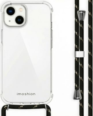 Coque avec cordon IMOSHION pour Apple iPhone 14 - Noir & Doré