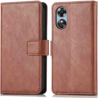 Coque étui IMOSHION pour Oppo A17 - Marron Coque étui IMOSHION pour Oppo A17 - Marron