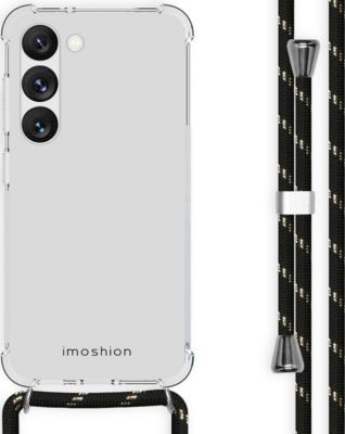 Coque avec cordon IMOSHION pour Samsung Galaxy S23 - Noir & Doré