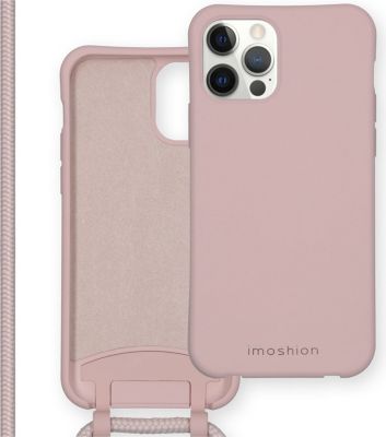 Coque avec cordon IMOSHION pour Apple iPhone 12 Pro Max - Rose