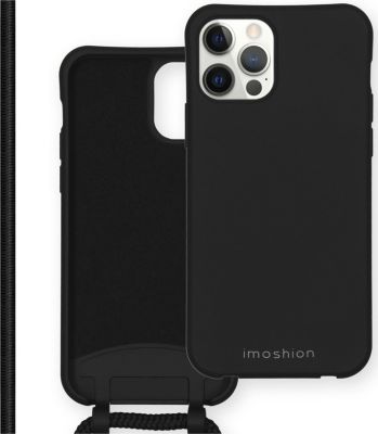Coque avec cordon IMOSHION pour Apple iPhone 12 Pro Max - Noir