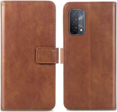 Coque étui IMOSHION pour Oppo A74 (5G) / A54 (5G) - Marron