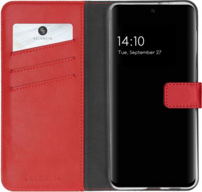 Coque étui SELENCIA pour Samsung Galaxy S21 FE - Rouge Coque étui SELENCIA pour Samsung Galaxy S21 FE - Rouge