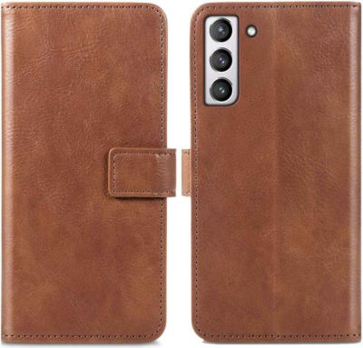 Coque étui IMOSHION pour Samsung Galaxy S21 FE - Marron