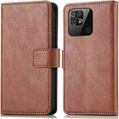 Coque étui IMOSHION pour Xiaomi Redmi 10C - Marron