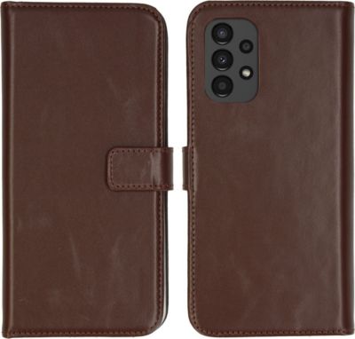 Coque étui SELENCIA pour Samsung Galaxy A13 (4G) - Marron
