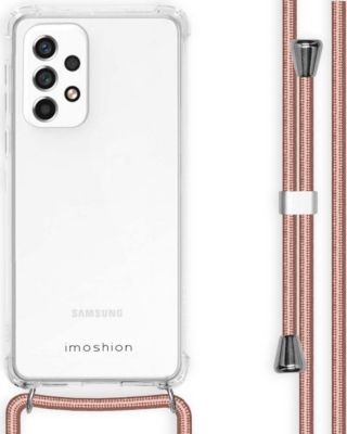 Coque avec cordon IMOSHION pour Samsung Galaxy A33 - Rose Doré Coque avec cordon IMOSHION pour Samsung Galaxy A33 - Rose Doré